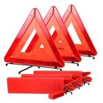 Bigetaige DOT Approved Reflective Warning Triangle Kit