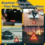 5 Pack Reflective Emergency Safety Triangle Kit