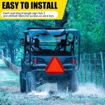 Reflective Slow Moving Vehicle Sign for Safety