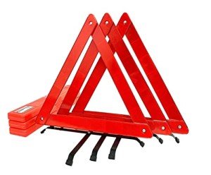 3-Pack Roadside Safety Triangle Set with Case