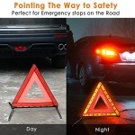 FLK Tech Foldable Reflective Safety Triangle Kit