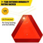 Reflective Slow Moving Vehicle Sign for Safety