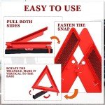 Foldable Emergency Reflective Warning Triangle Set