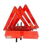 3-Pack Roadside Safety Triangle Set with Case