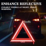 Foldable Emergency Reflective Warning Triangle Set