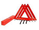 3-Pack Roadside Safety Triangle Set with Case