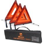 Emergency Roadside Safety Triangle Kit - 3 Pack