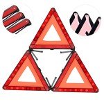 YaeKoo 3-Pack Foldable Emergency Warning Triangles