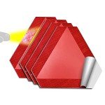 Reflective Slow Moving Vehicle Sign - 4 Pack