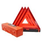 WORKKOOL 3 Pack Reflective Roadside Safety Triangles