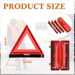 Foldable Emergency Safety Triangle with Carrying Case