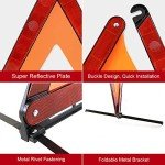 Foldable Reflective Warning Triangles - 3 Pack