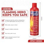 HIDENEL 8-in-1 Portable Fire Extinguisher Spray