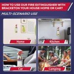 Ougist Portable Fire Extinguisher Set for Vehicles