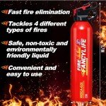 FancyLife Portable Non-Toxic Fire Extinguishers - 3 Pack
