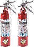 2 Pack Buckeye Handheld Fire Extinguishers with Bracket