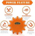 Ecoangel USB Rechargeable LED Road Flares Kit