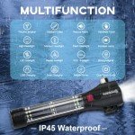 SINSEN Solar Rechargeable Car Safety Hammer Flashlight