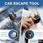 SINSEN Solar Rechargeable Car Safety Hammer Flashlight