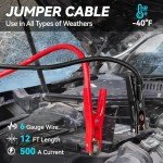 VCANENERGY Car Emergency Safety Kit with Air Compressor