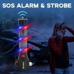 SINSEN Solar Rechargeable Car Safety Hammer Flashlight