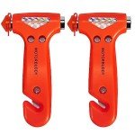 Car Safety Hammer and Seatbelt Cutter 2-Pack