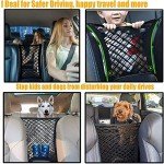 Dog Car Net Barrier and Storage Organizer