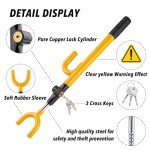 CARTMAN Adjustable Steering Wheel Lock for Vehicles