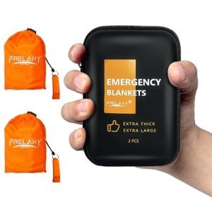 Frelaxy Extra-Large Emergency Blanket 2-Pack
