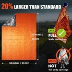 Frelaxy Extra-Large Emergency Blanket 2-Pack