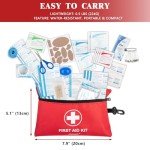 Compact 140-Piece First Aid Kit for Car