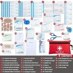 Compact 140-Piece First Aid Kit for Car
