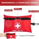 Compact 140-Piece First Aid Kit for Car