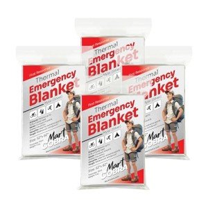 Cobra Emergency Mylar Blankets - 4-Pack Survival Gear