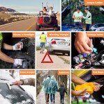 Car Roadside Emergency Kit with Jumper Cables & Tools