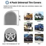 Waterproof Tire Covers Set of 4 for RVs & Trailers