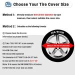 Waterproof Tire Covers Set of 4 for RVs & Trailers