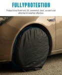 4-Pack Waterproof Tire Covers for Cars & RVs