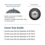 Waterproof Spare Tire Cover for SUVs and Trucks