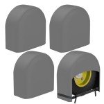 RV Tire Covers 4-Pack for 19-22 Inch Wheels