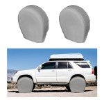 Waterproof Tire Covers for RVs and SUVs - 2 Pack