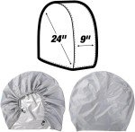32" Silver Tire Covers - Dustproof & Waterproof