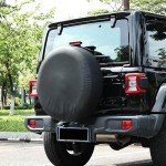 Moonet Black PVC Leather Spare Tire Cover 27-29