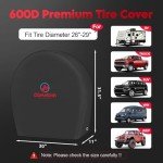 RV Tire Covers - Waterproof 2-Pack Protector Set