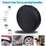 Moonet Universal Thick Leather Spare Tire Cover