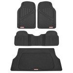 All-Weather Rubber Car Mats with Cargo Liner