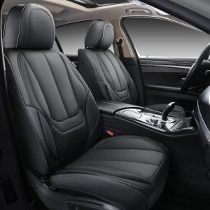 Coverado Full Set Car Seat Covers - Waterproof Black