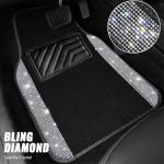 Bling Diamond Steering Wheel Cover and Mats Set