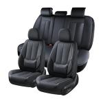 Coverado Full Set Car Seat Covers - Waterproof Black