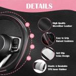 Car Seat Covers Set with Floor Mats and Wheel Cover
